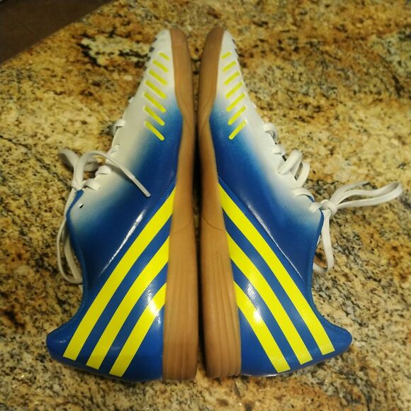 Adidas RARE Predito LZ in Men's Shoes Size 11 G64952 White Blue Indoor Soccer - Picture 7 of 12